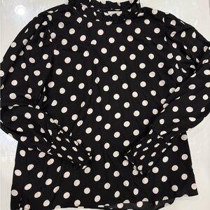 Tahari Polka Dot Women's Top - Black and White